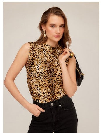Fifteen Twenty Paige Sleeveless Shirred Top