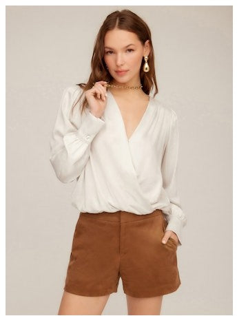 Fifteen Twenty Faux Suede Modern Shorts
