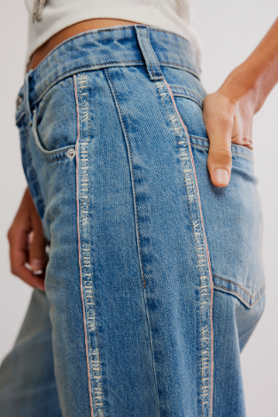 Free People On The Edge Wide Leg Jean