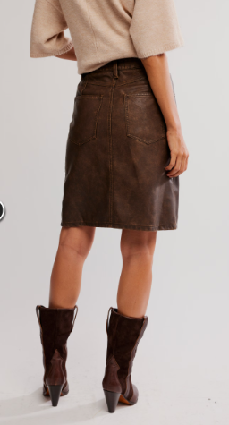 Free People Sycamore Vegan Midi Skirt