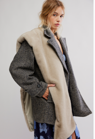 Free People Snow Angel Faux Fur Scarf
