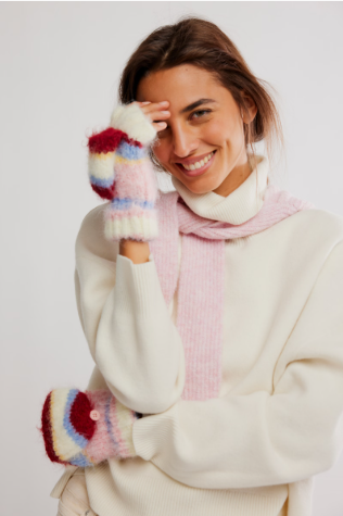 Free People Super Stripe Gloves