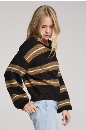 Saltwater Luxe Stripped Mimi Sweater