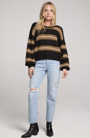 Saltwater Luxe Stripped Mimi Sweater