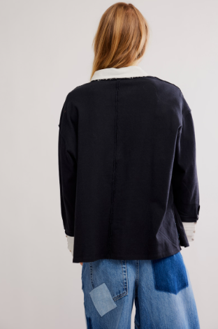 Free people Gianna Twofer Collar Shirt