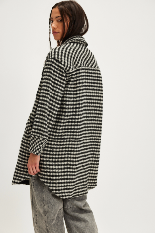 Free People Get Around Houndstooth Shacket