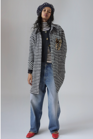 Free People Get Around Houndstooth Shacket