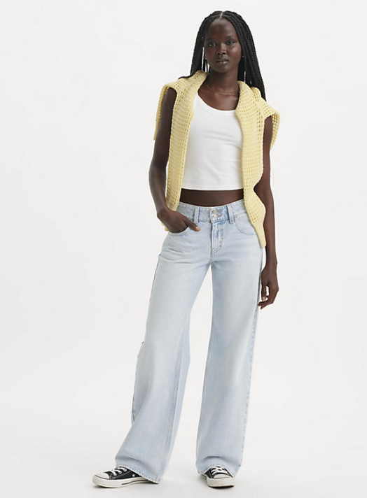 Levis Superlow Loose Abraided Art