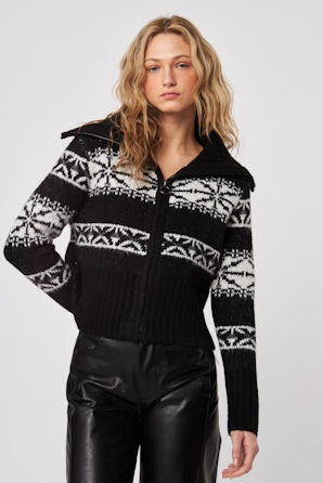 John & Jenn Maxim Zip Up Sweater