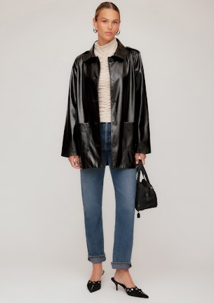 Fifteen Twenty Janet Faux Leather Jacket