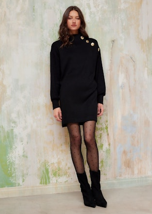 Fifteen Twenty Brenna Mock Neck Dress