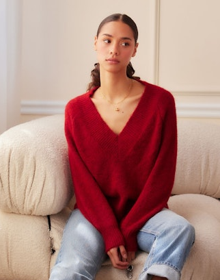 Fifteen Twenty Heather V-Neck Sweater