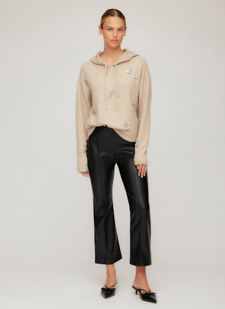 Fifteen Twenty Krystal Embellished Hoodie