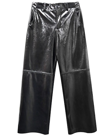 Fifteen Twenty Lara Faux Patent Leather Wide Leg Pant