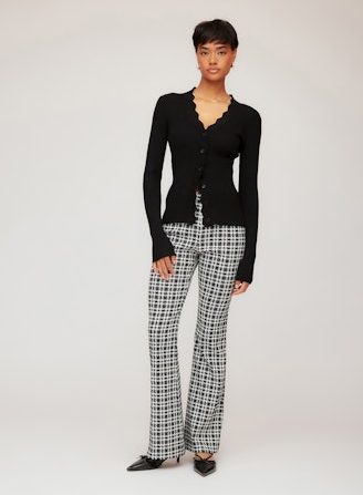 Fifteen Twenty Ellie Houndstooth Bootcut Pant