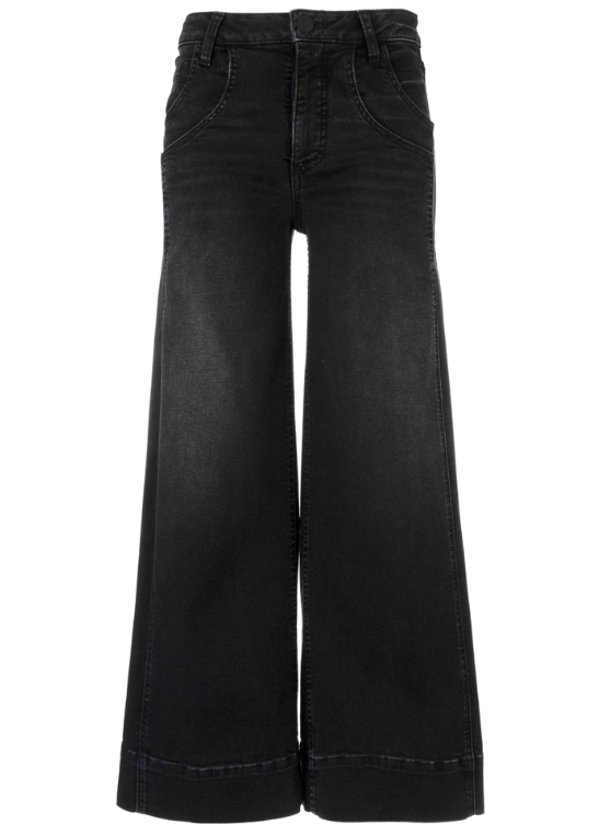 Kut Meg High Rise Fab Wide Leg Double Front Pocket with Wide Hem Jean