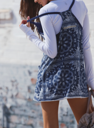 Free People Movement Hot Shot Mini Printed Dress
