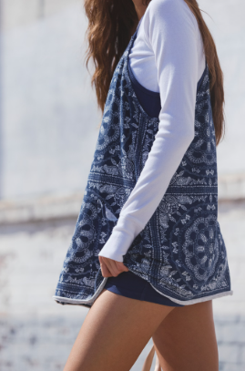 Free People Movement Hot Shot Mini Printed Dress