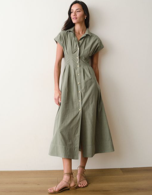 Marine Layer Arden Midi Shirt Dress
