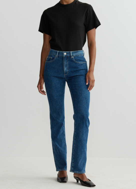 DL1961 Patti Straight: High Rise 31' Jean