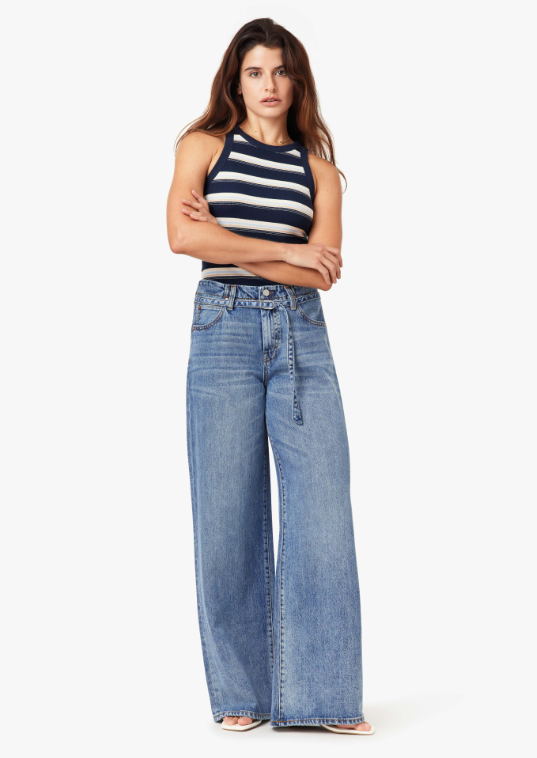 Habitual Brynn Belted Wide Leg Jean