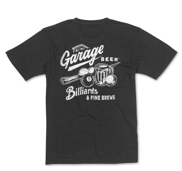 American Needle Red Label Pigment Garage Beer Billiard Tee