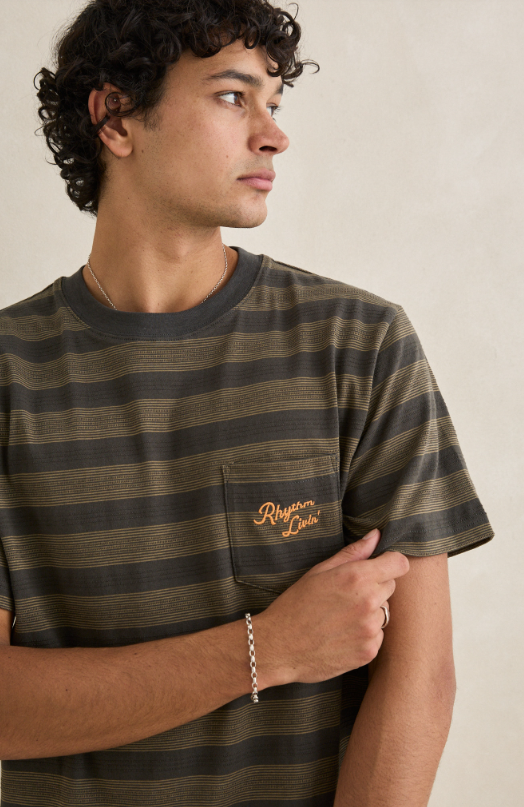 Rhythm Vintage Jacquard Stripe Short Sleeve T-Shirt