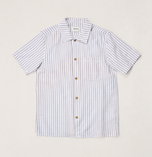 Rhythm Seersucker Stripe Short Sleeve Shirt
