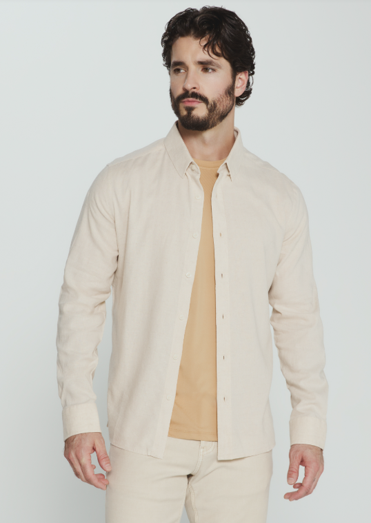 7 Diamonds Oasis Linen Long Sleeve Shirt
