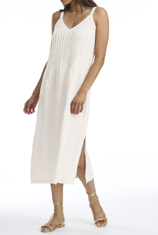 Splendid Stella Linen Pintuck Dress
