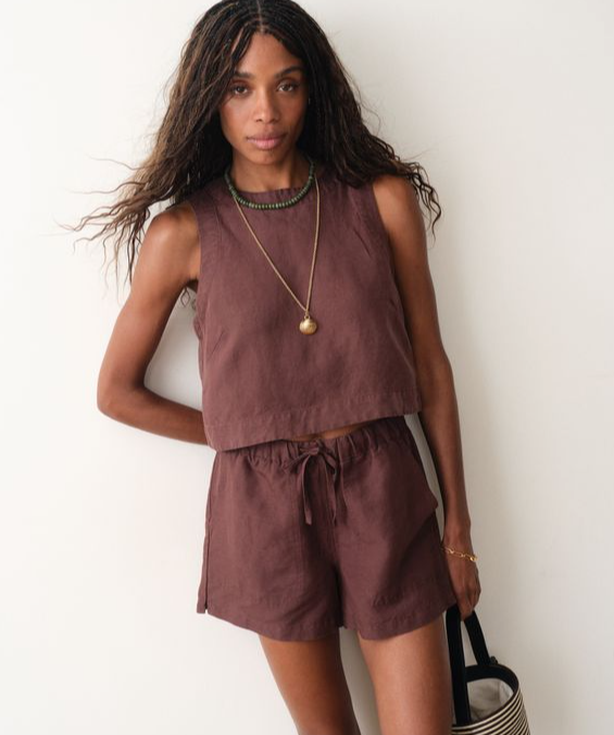 Marine Layer Linen Drawstring Short