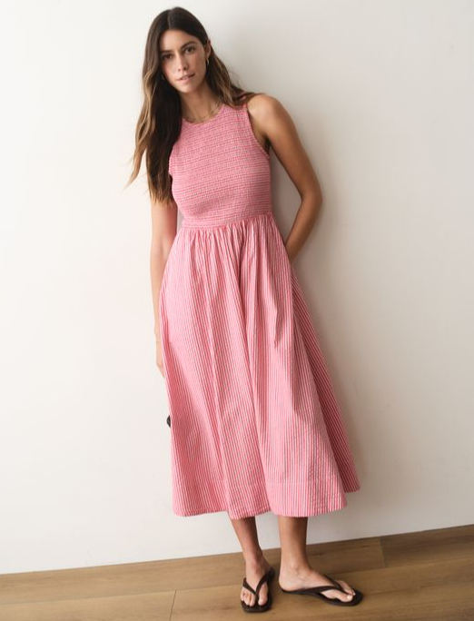 Marine Layer Darcy Seersucker Maxi Dress