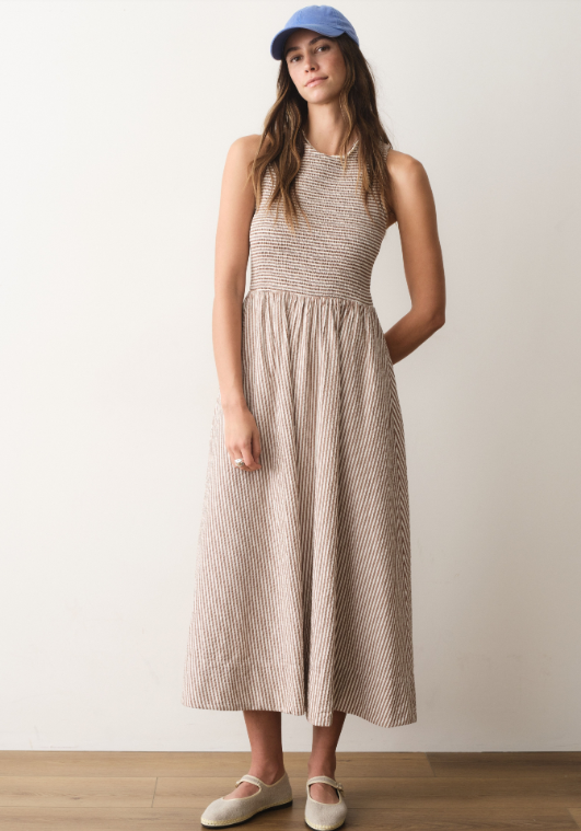 seersucker maxi dress Marine Layer Darcy Seersucker Maxi Dress – Dales Clothing for Men and Women
