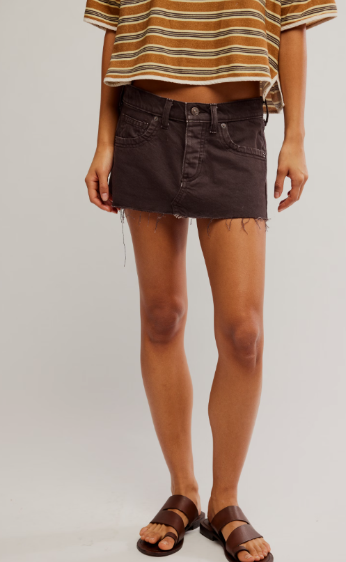 Free People Lainey Low Rise Mini Skirt