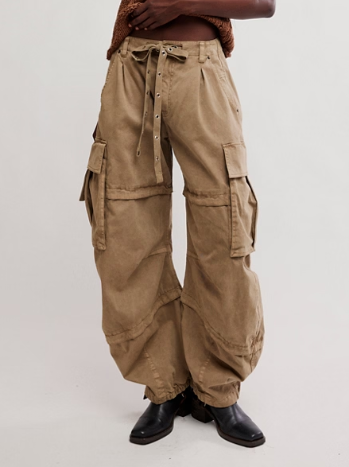 Free People Reef Curved Cargo Twill Pant