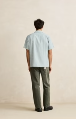 Rhythm Seersucker Stripe Short Sleeve Shirt
