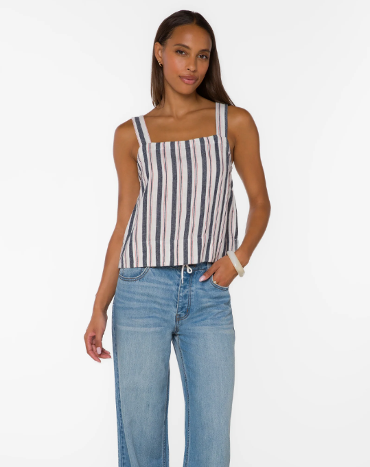 Velvet Heart Amora Blue Stripe Tank