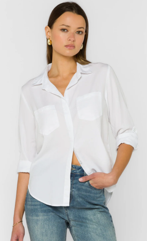Velvet Heart Riley Shirt-Optic White