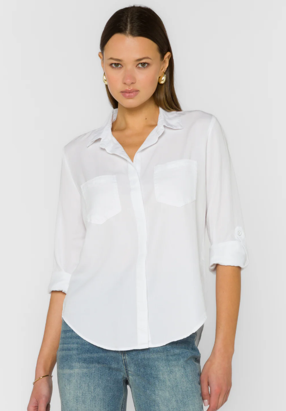 Velvet Heart Riley Shirt-Optic White