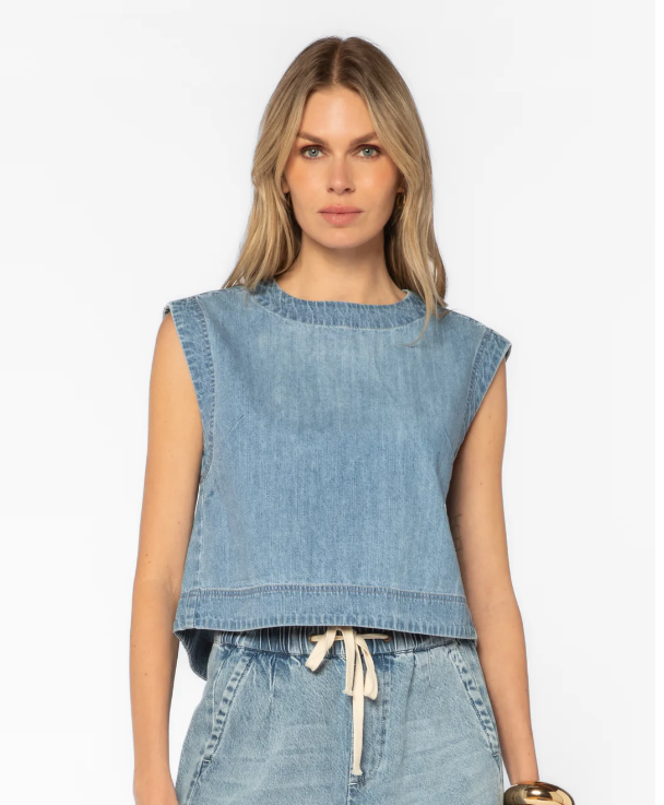 Velvet Heart Myka Uptown Blue Top