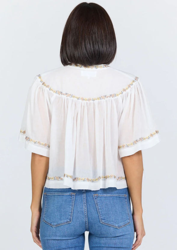 Dear John Jada Embroidered Blouse