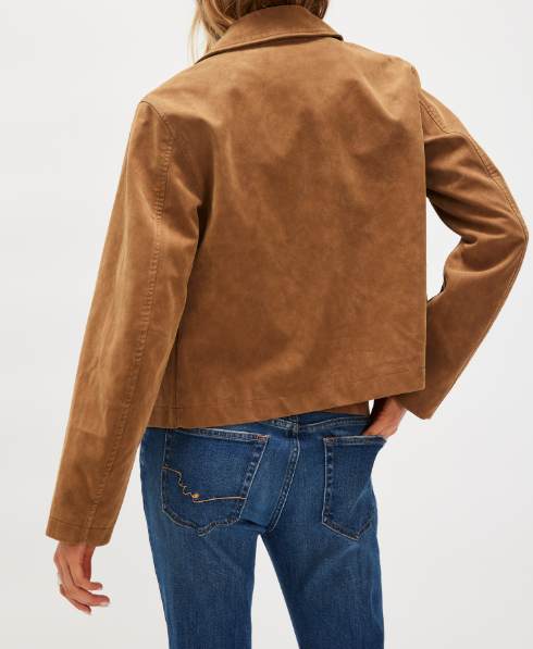 Free People Hera Vegan Suede Jacket