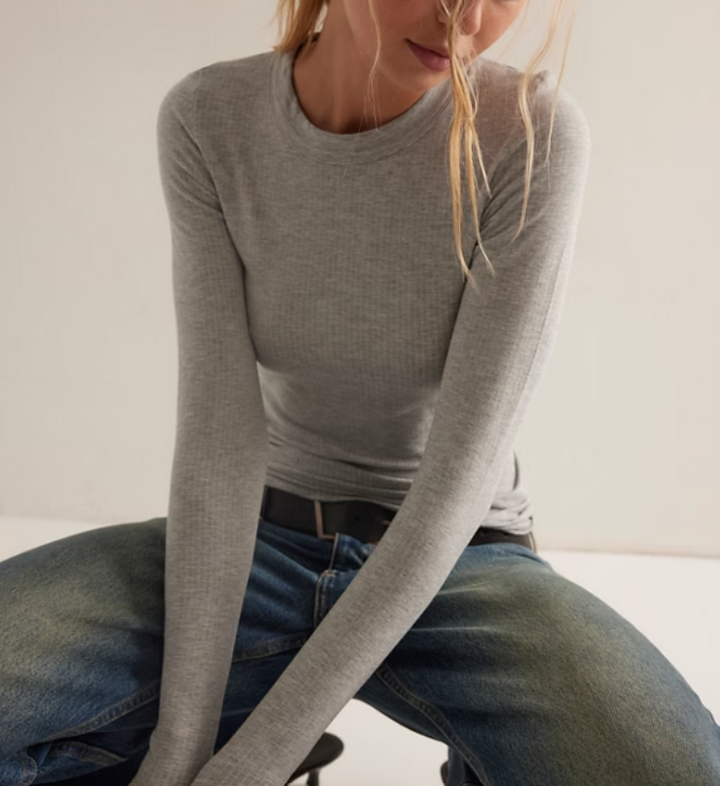 Free People So Soft Seamless Long Sleeve Shirt