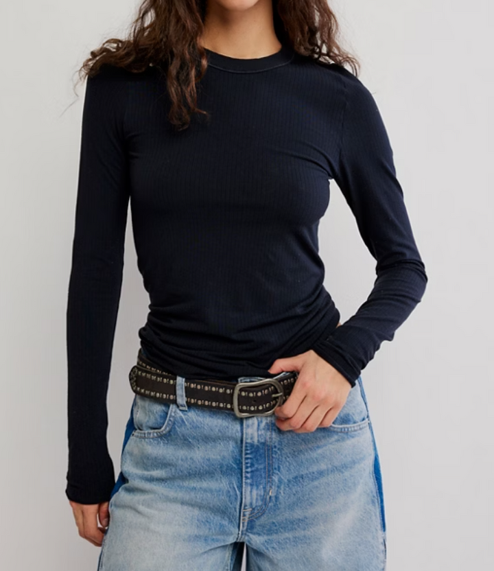 Free People So Soft Seamless Long Sleeve Shirt