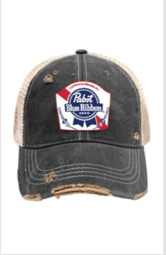 Retro Brand Mudwashed Pabst Snap Back Trucker Hat