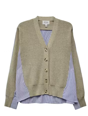 Fifteen Twenty Celine Mixed Media Cardigan