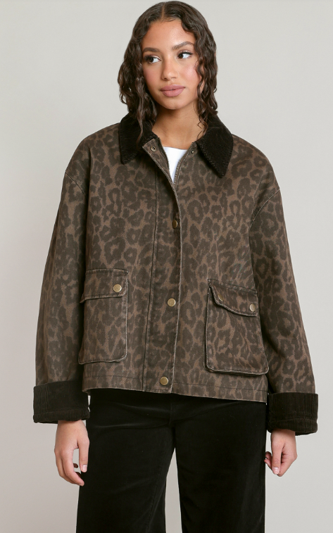 Dex Leopard Denim Jacket