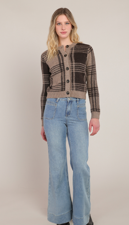 Room 34 Plaid Cardigan