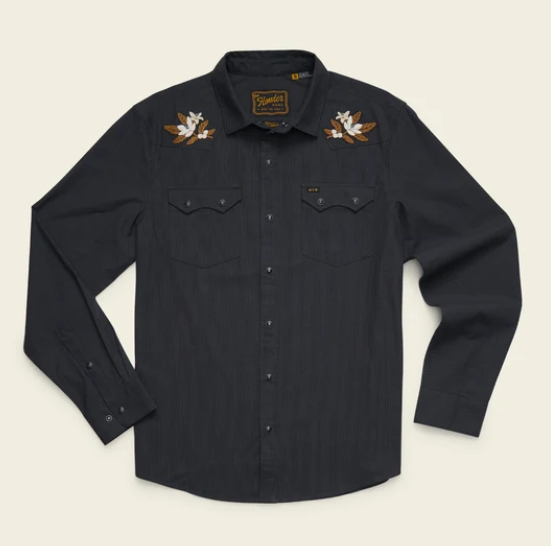 Howler Brothers Crosscut Deluxe Longsleeve-Orange Blossoms