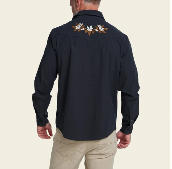 Howler Brothers Crosscut Deluxe Longsleeve-Orange Blossoms